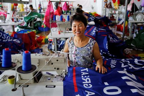 are trump banners made in china